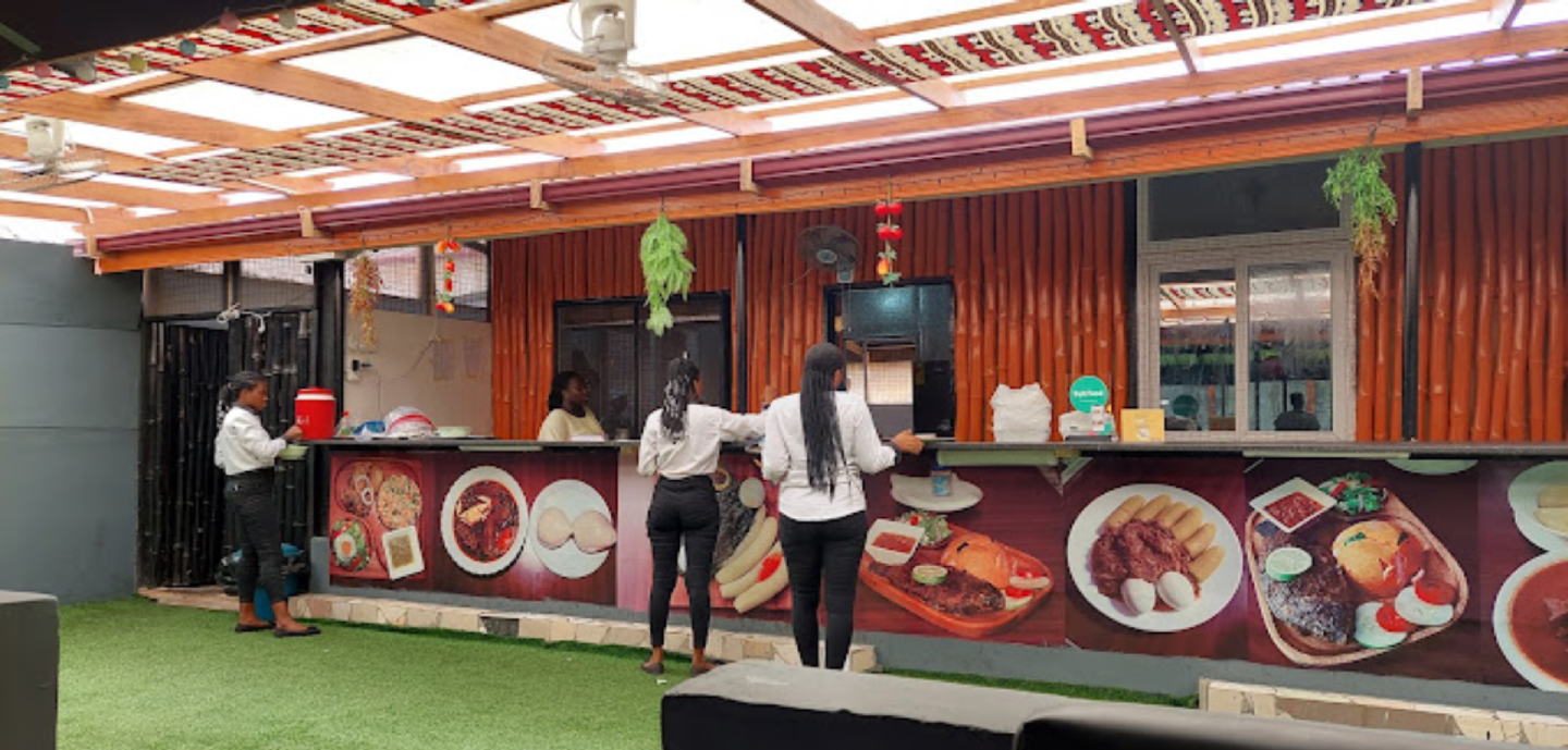 A happy group of workers in American Social restaurant.